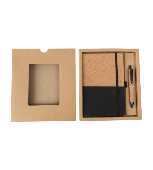 Cork Notebook & Pen Corporate Gift Set